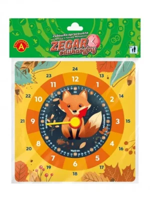 Zegar edukacyjny Lisek