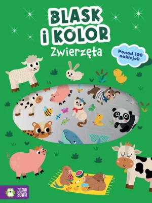 Blask i kolor Zwierzęta Malowanka z naklejkami