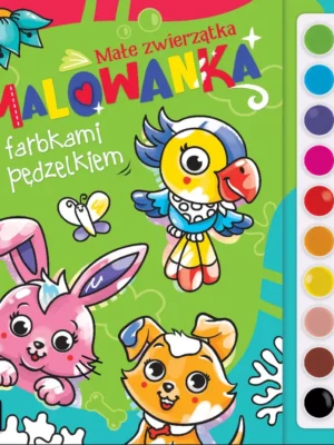 Małe zwierzątka Malowanka farbkami i pędzlem